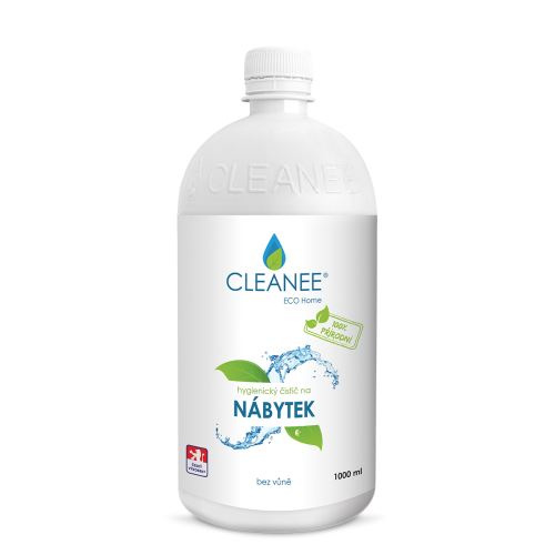 CLEANEE EKO hygienický čistič na NÁBYTEK bez vůně 1L - náhradní náplň