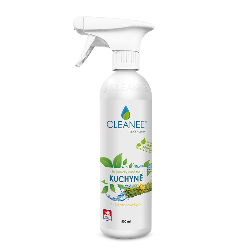 CLEANEE EKO CLEANEE ECO hygienický čistič na KUCHYNĚ CITRONOVÁ TRÁVA 500ml