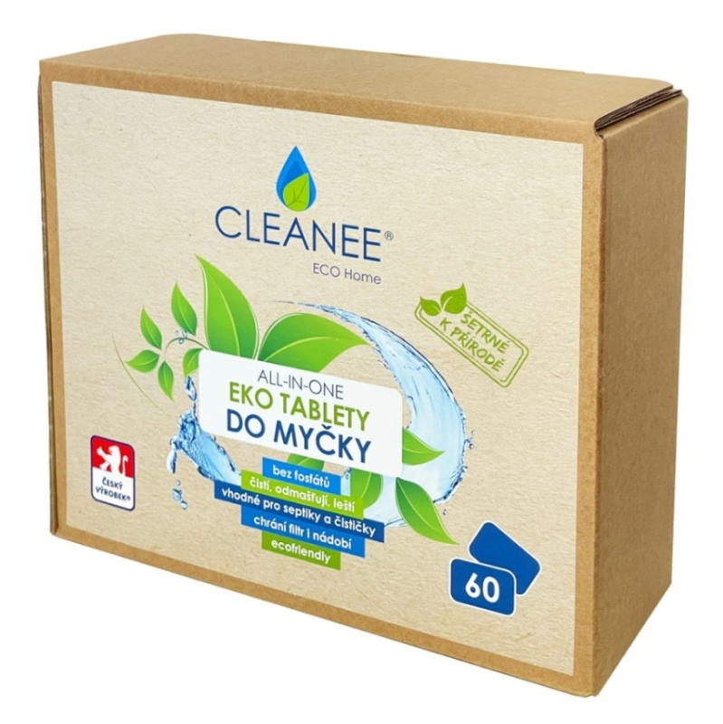 CLEANEE EKO Tablety do myčky, 60 ks