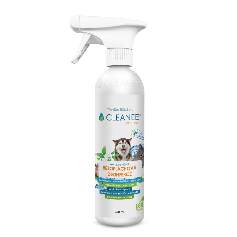 CLEANEE Pet Care bezoplachová desinfekce 500 ml