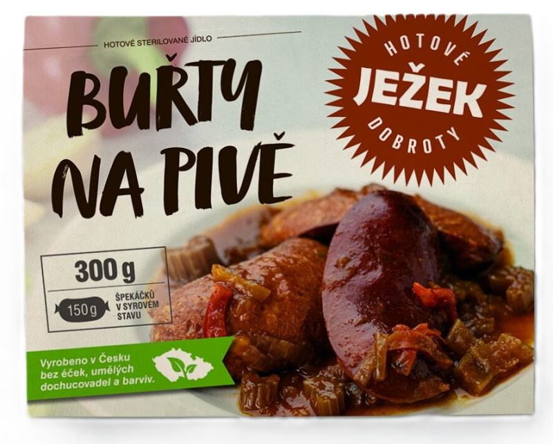 Ježkovy krabičky buřty na pivě 300 g