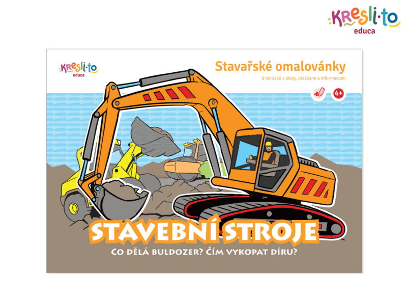 Stavařské omalovánky – Stavební stroje