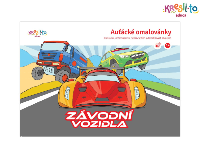 Závodní auta Auťácké omalovánky