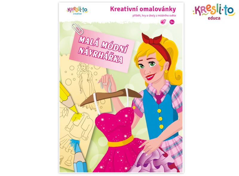 Kreativní omalovánky - Malá modní návrhářka