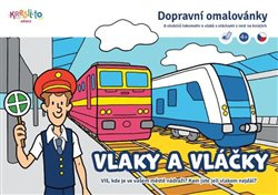 Vlaky a vláčky Dopravní omalovánky A5