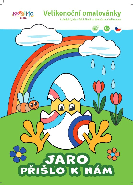 Kresli.to Velikonoční omalovánky Jaro přišlo k nám