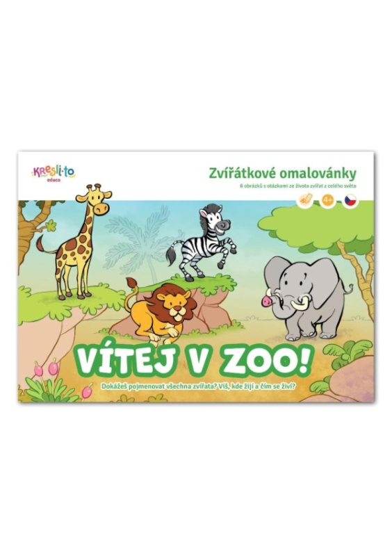Vítej v zoo! - Zvířátkové omalovánky