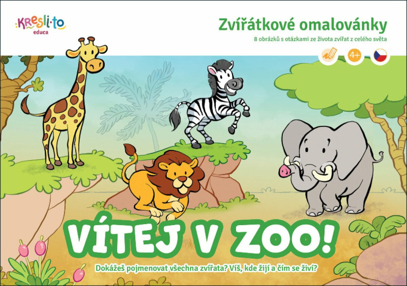 Vítej v zoo! - Zvířátkové omalovánky