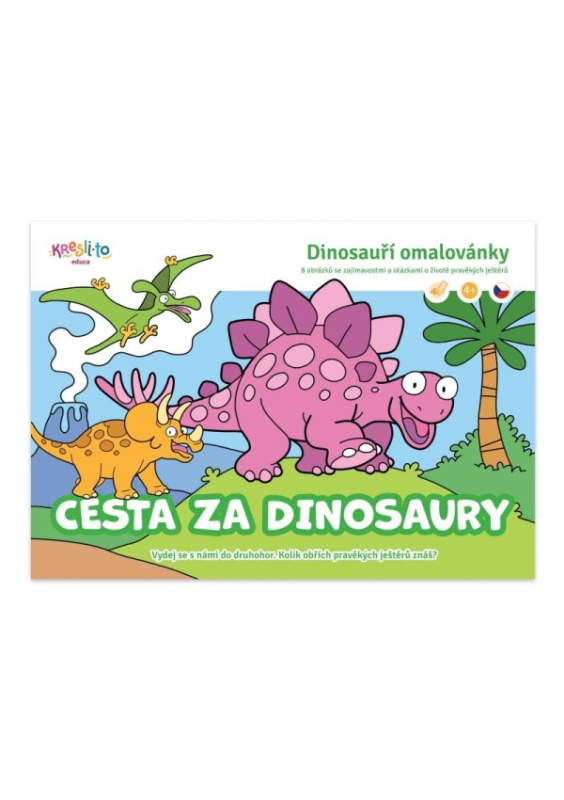 Dinosauří omalovánky - Cesta za dinosaury