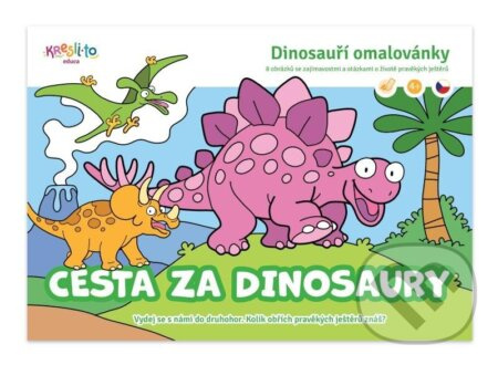 Dinosauří omalovánky - Cesta za dinosaury