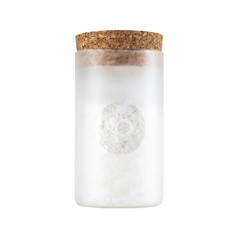 Pepperfield Solné pyramidy v luxusní dárkové dóze z pískovaného českého skla SALT-FLAKES-160-GIFT