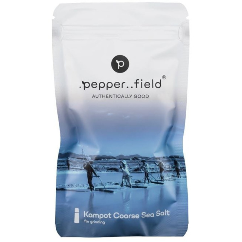 Pepperfield Hrubozrnná mořská sůl z Kampotu - vhodná do mlýnku, 120 g COARSE-SALT-120