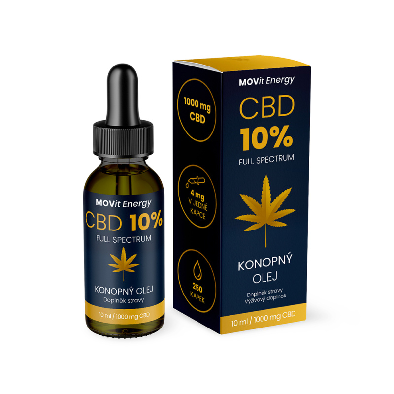 MOVit Energy MOVit CBD 10% Full Spectrum konopný olej, 10 ml