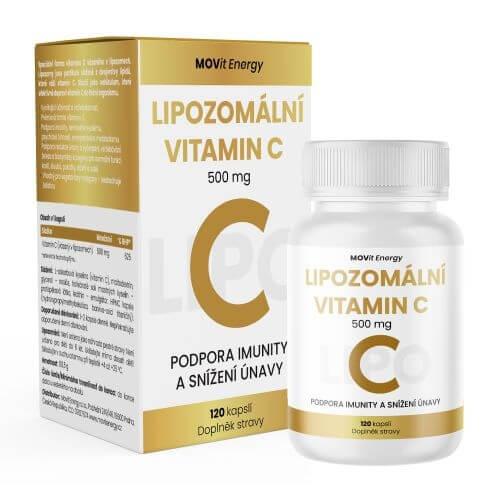MOVit Energy MOVit Lipozomální Vitamin C 500 mg, 120 kapslí