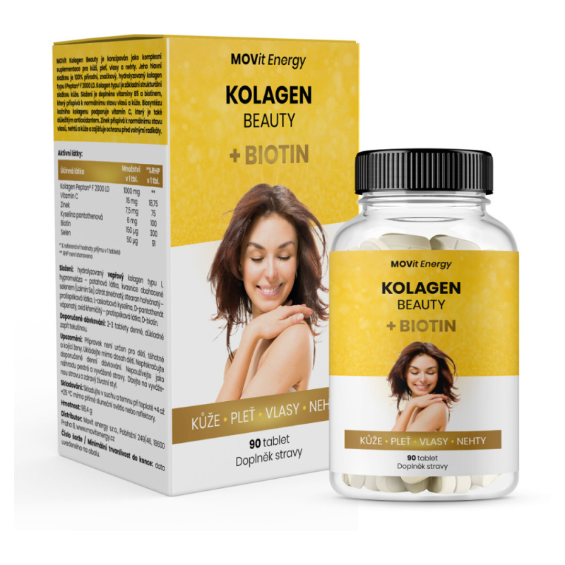 MOVit Energy MOVit Kolagen Beauty + Biotin, 90 tablet