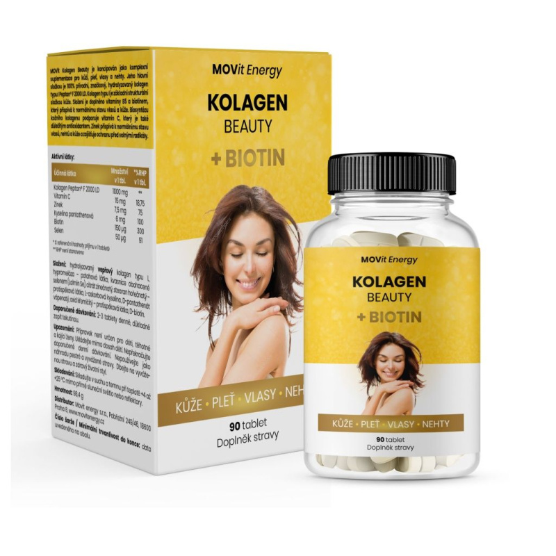 MOVit Energy MOVit Kolagen Beauty + Biotin, 90 tablet