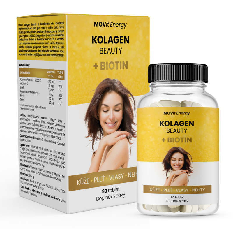MOVit Energy MOVit Kolagen Beauty + Biotin, 90 tablet