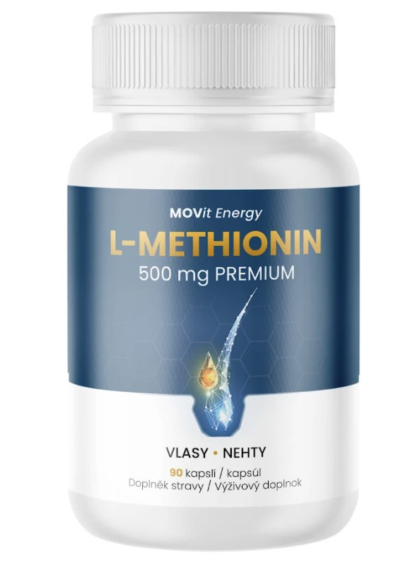 MOVit Energy MOVit Methionin PREMIUM 500 mg, 90 veganských kapslí