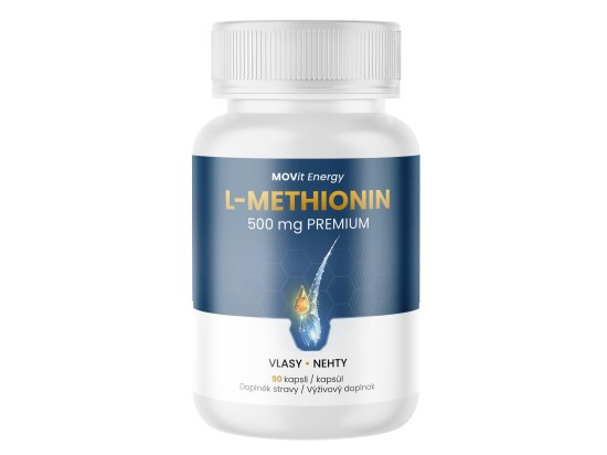 MOVit Energy MOVit Methionin PREMIUM 500 mg, 90 veganských kapslí