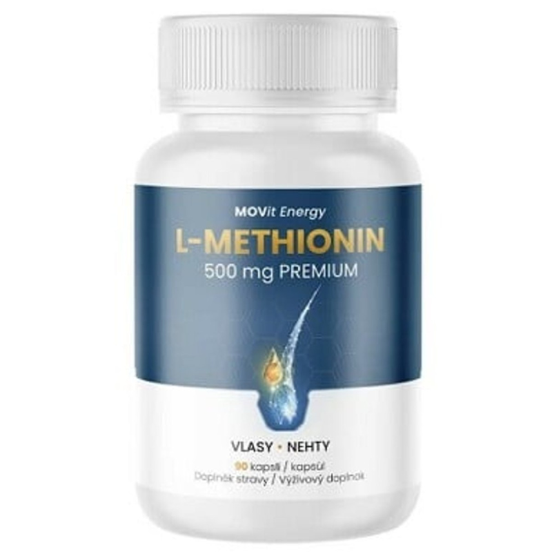 MOVit Energy MOVit Methionin PREMIUM 500 mg, 90 veganských kapslí