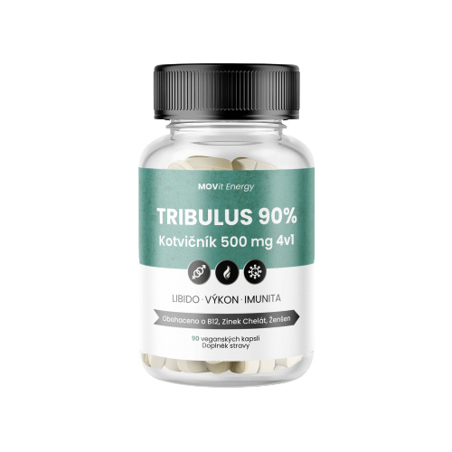 MOVit Energy MOVit TRIBULUS 90% Kotvičník 500 mg 4v1, 90 kapslí