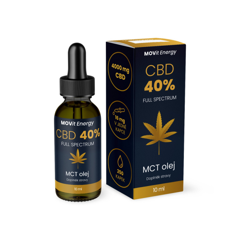 MOVit Energy MOVit CBD 40% Full Spectrum MCT olej 10ml