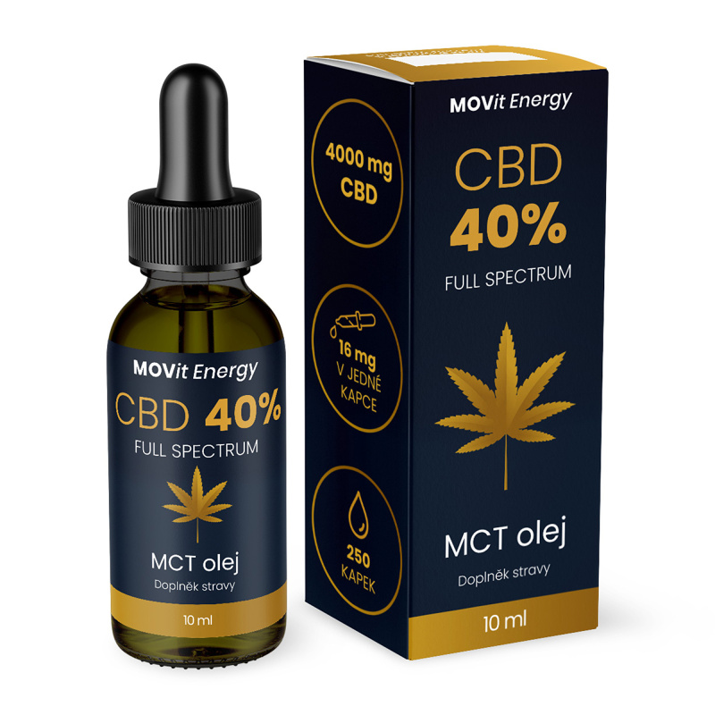 MOVit Energy MOVit CBD 40% Full Spectrum MCT olej 10ml