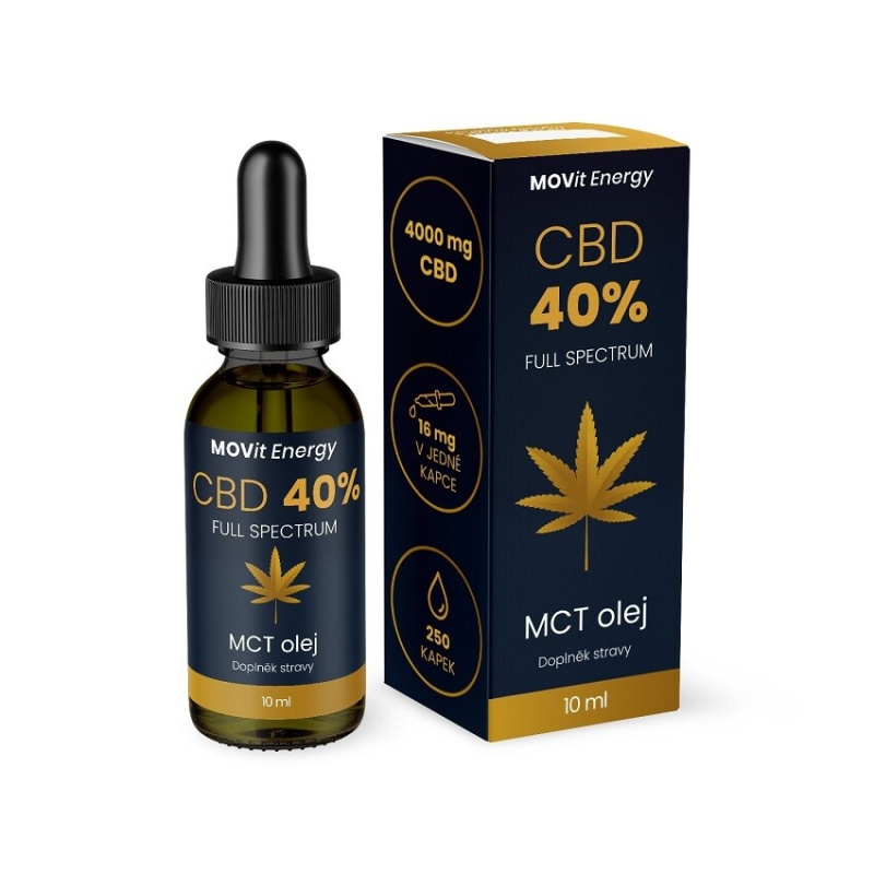 MOVit Energy MOVit CBD 40% Full Spectrum MCT olej 10ml