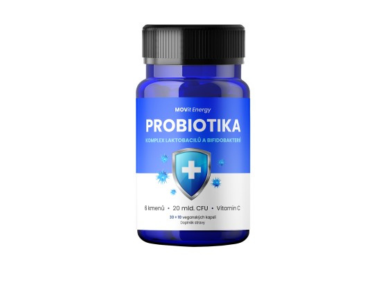 MOVit Energy MOVit Probiotika – komplex laktobacilů a bifidobakterií, 30+10 kapslí