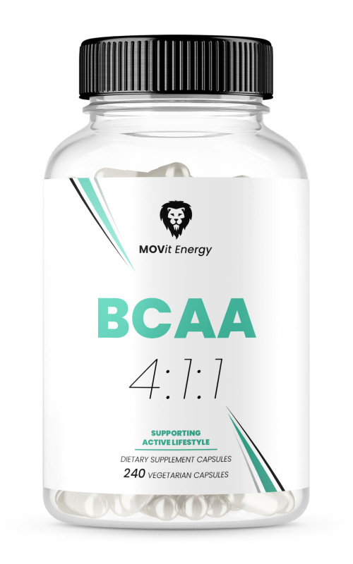 MOVit Energy MOVit BCAA 4:1:1, 240 kapslí