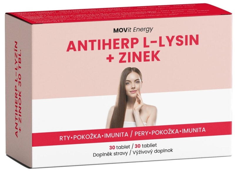 MOVit Energy MOVit AntiHerp L-Lysin + Zinek, 30tbl.