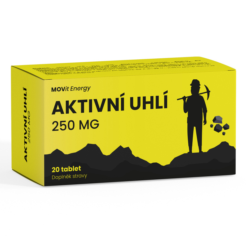 MOVIT ENERGY Aktivní uhlí 250 mg 20 tablet