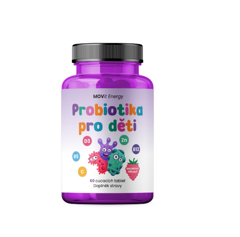 MOVit Probiotika pro děti, cucavých tbl. 60