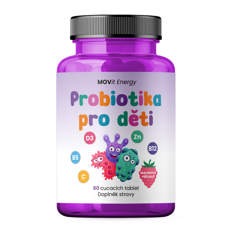 MOVit Probiotika pro děti, cucavých tbl. 60
