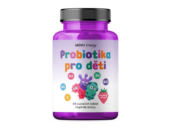 MOVit Probiotika pro děti, cucavých tbl. 60
