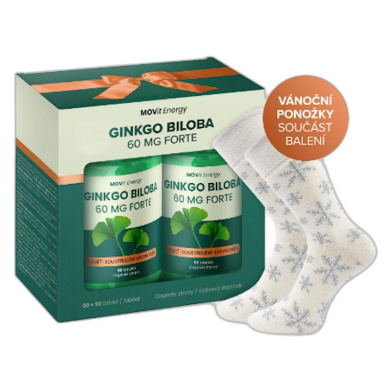 MOVit Energy Ginkgo Biloba 60 mg Forte dárkové balení 90+90 tobolek