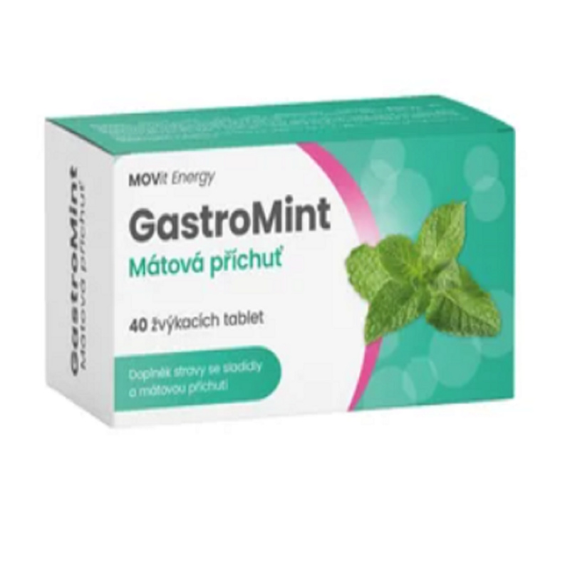 MOVit GastroMint Mátová příchuť žvýkací tbl.40