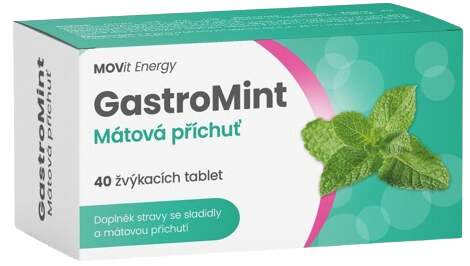 MOVit GastroMint Mátová příchuť žvýkací tbl.40