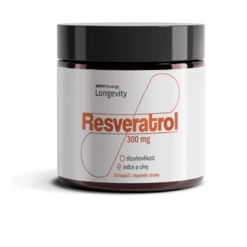 MOVIT ENERGY LONGEVITY - Resveratrol 300 mg 60 kapslí