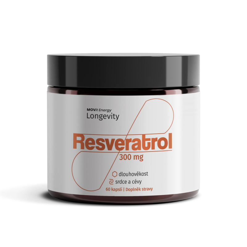 MOVIT ENERGY LONGEVITY - Resveratrol 300 mg 60 kapslí