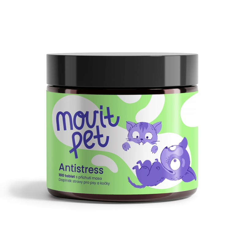 MOVIT ENERGY Pet antistress s příchutí masa 100 tablet