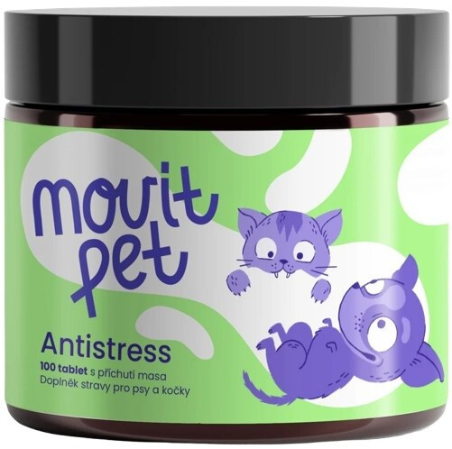 MOVIT ENERGY Pet antistress s příchutí masa 100 tablet