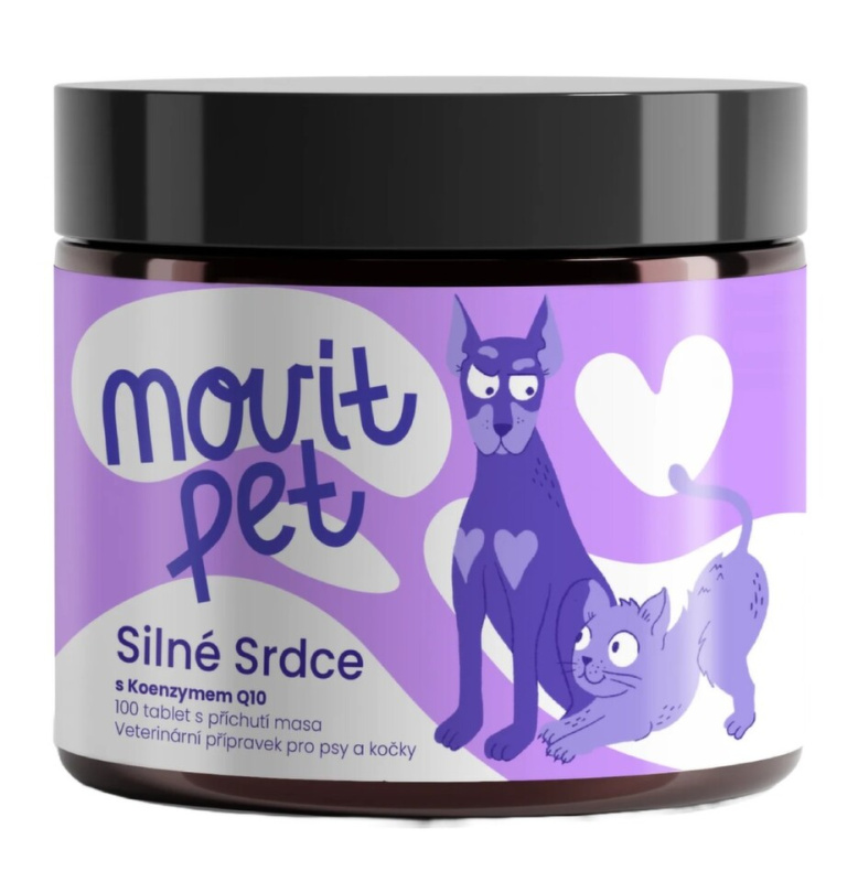 MOVit PET Silné srdce, Koenzym Q10,s přích.masa  100tbl.