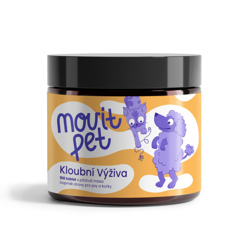 MOVIT ENERGY Pet kloubní výživa s příchutí masa 100 tablet