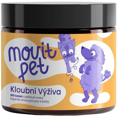 MOVIT ENERGY Pet kloubní výživa s příchutí masa 100 tablet