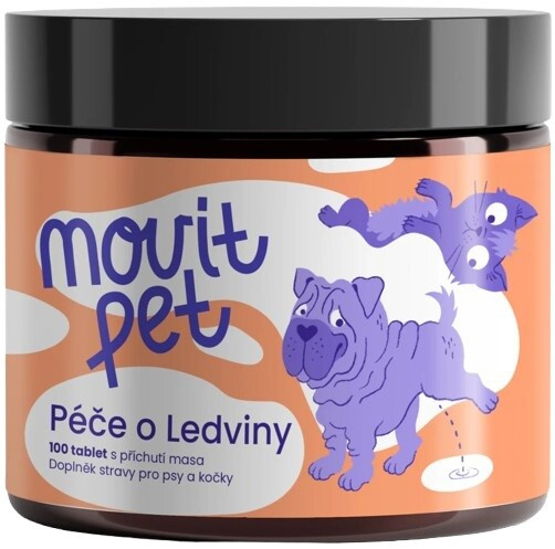 MOVIT ENERGY Pet péče o ledviny s příchutí masa 100 tablet