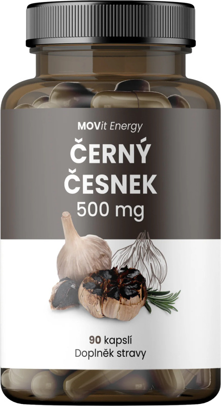 MOVIT ENERGY Černý Česnek 500 mg 90 kapslí
