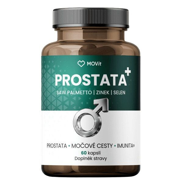 MOVIT ENERGY PROSTATA + Saw palmetto & zinek & selen, 60 kapslí