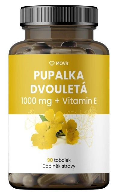 MOVit Pupalka dvouletá 1000mg+Vitamin E tob.90