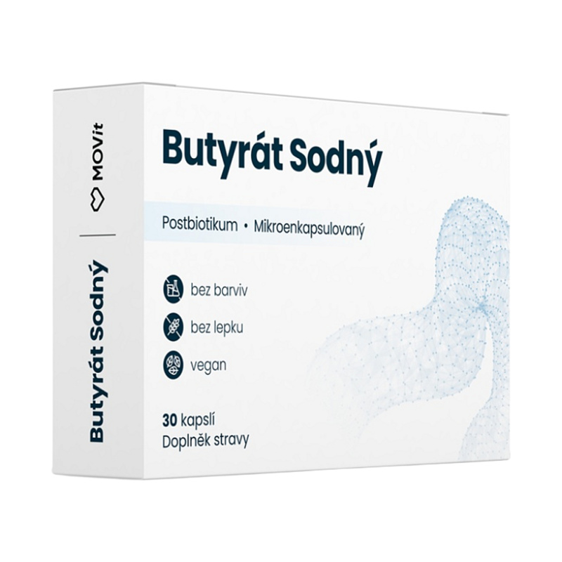 MOVit Butyrát sodný Postbiotikum cps.30